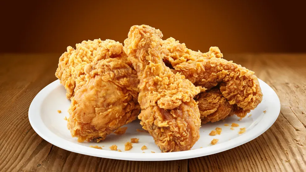 Crispy fried chicken wings served hot and golden brown